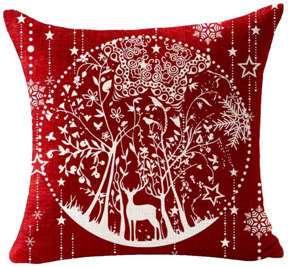 Christmas Design Elk/Snowman pillowcase - Chinese Warehouse