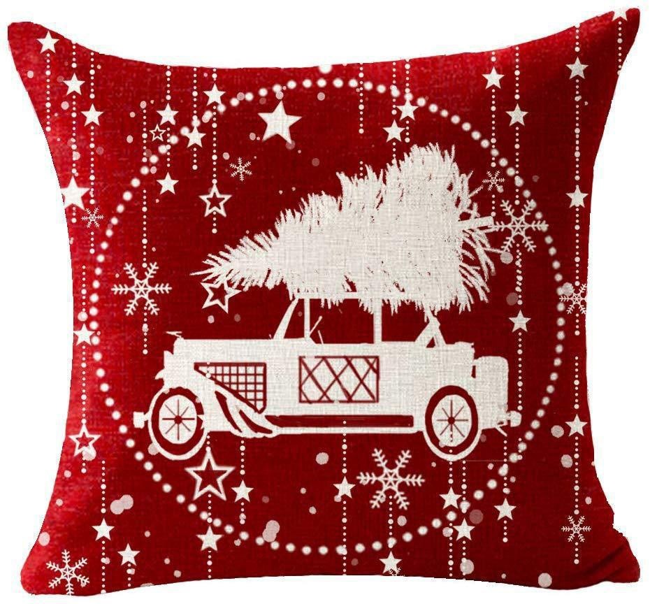 Christmas Design Elk/Snowman pillowcase - Chinese Warehouse