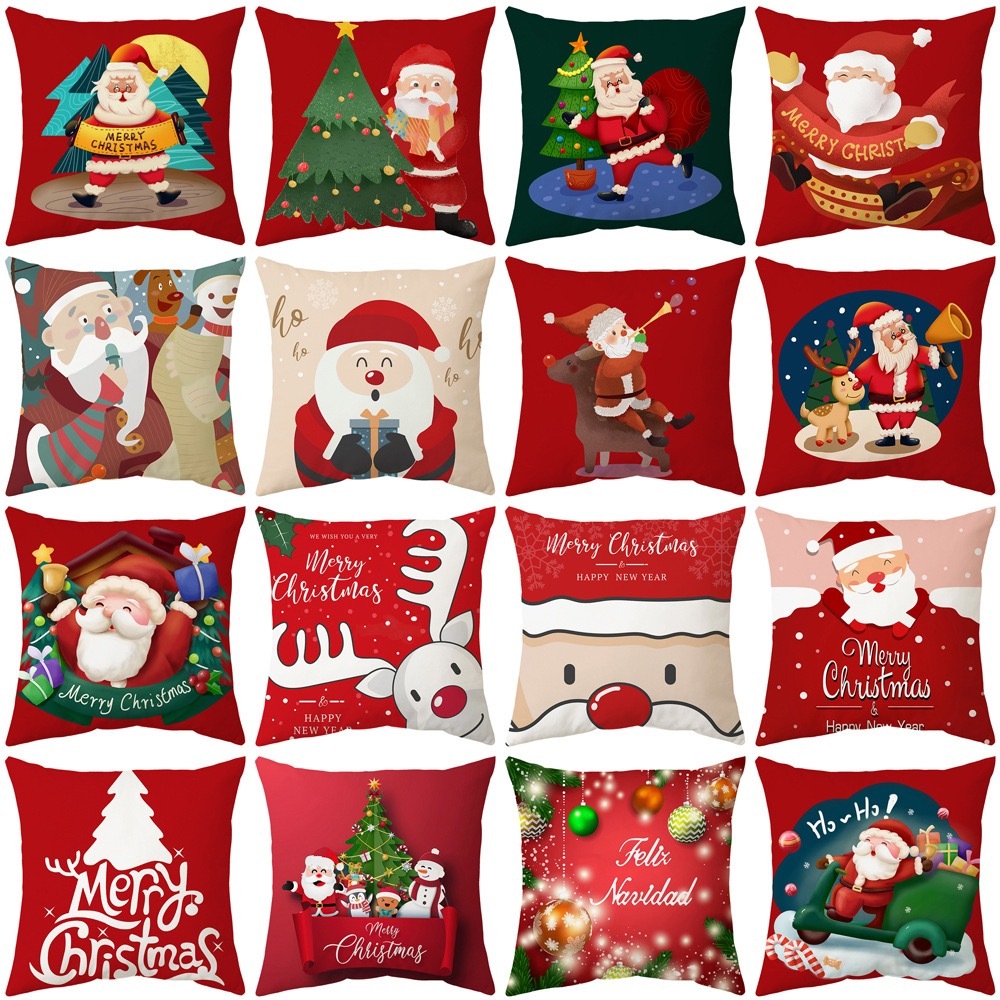 Christmas Design Polyester Cushions/Sofa Pillowcase - Chinese Warehouse
