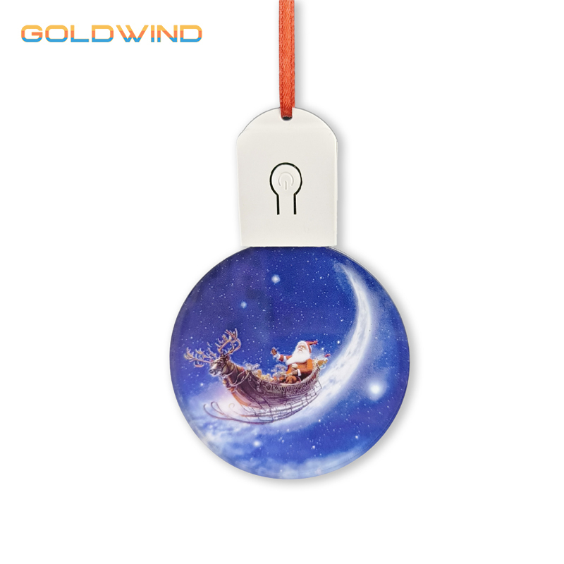 RTS US Warehouse Case of 25pack Sublimation Blank Acrylic Lamp Pendant Ornament For Christmas without Battery