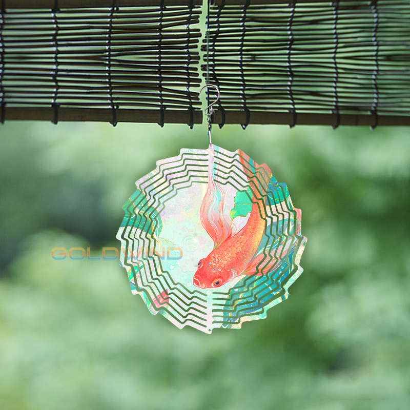 RTS US Warehouse 8"/10" Case of 20pack Sublimation Wind Spinner with Round and Flower Shape