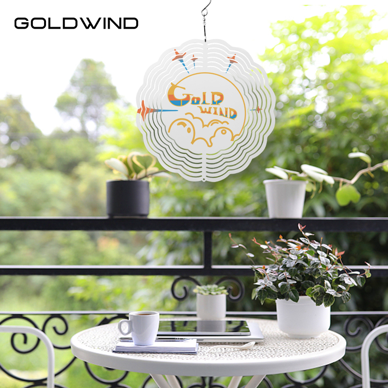 RTS US Warehouse 8"/10" Case of 20pack Sublimation Wind Spinner with Round and Flower Shape