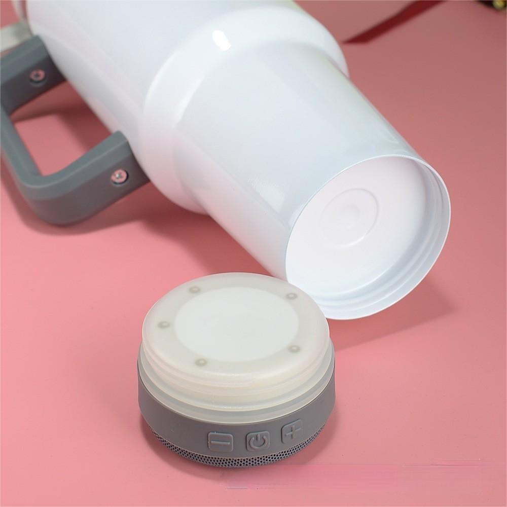 RTS Chinese Warehouse Case of 20pack 40oz Sublimation  Bluetooth Tumblers wiht Plastic Straw&Lids&Speaker