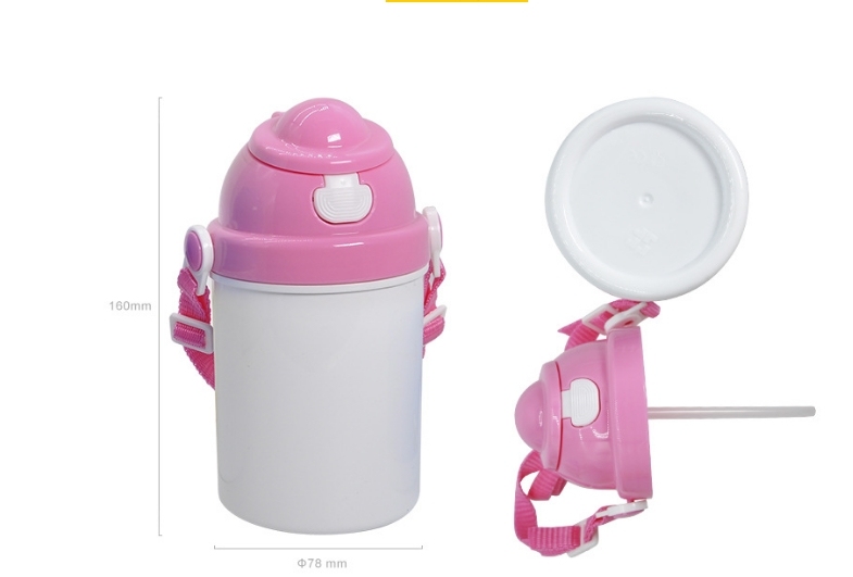 2024 New 400ml sublimation Polymer Kids bottle