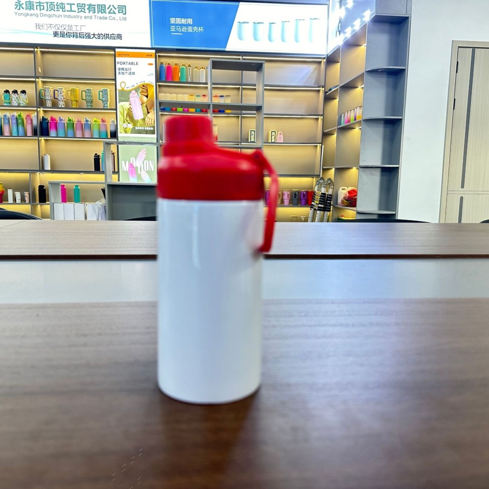 Case of 25pack 12oz Sublimation Stainless Straight  Kids Water Bottle with Sport Lids