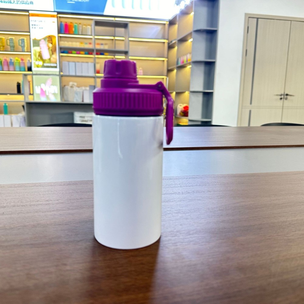 Case of 25pack 12oz Sublimation Stainless Straight  Kids Water Bottle with Sport Lids
