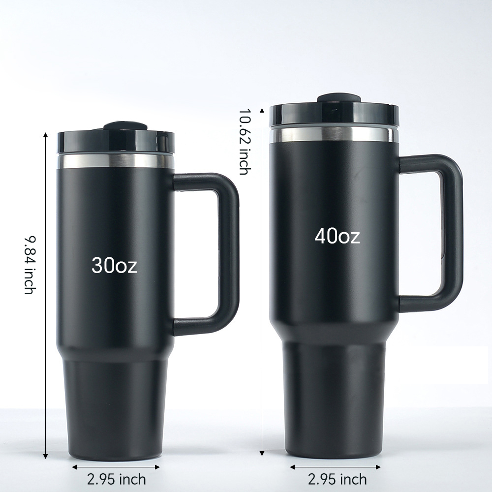 RTS Chinese Warehouse Case of 20pack 30oz Stanly2.0 Powder Coating Tumblers with plastic straw&lids