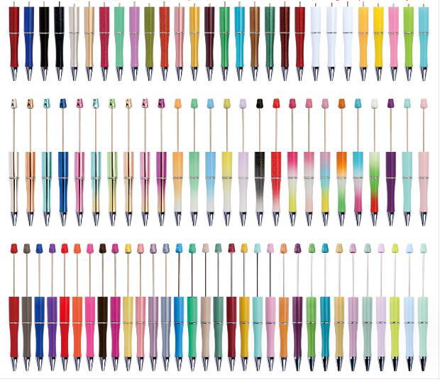 Pens with Beads and Rubber Stopper