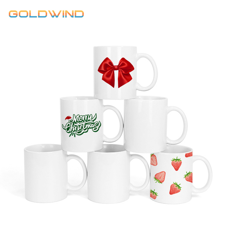 11oz Case of 36pack White Sublimation Ceramic Mugs with White Handle - Chinese Warehouse