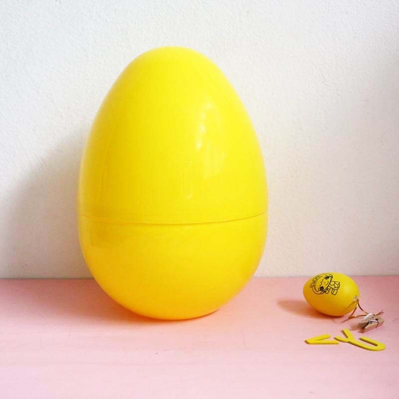 11.8*7.87 inches Mixed Color Plastic Refillable Eggs for Easter - Chinese Warehouse