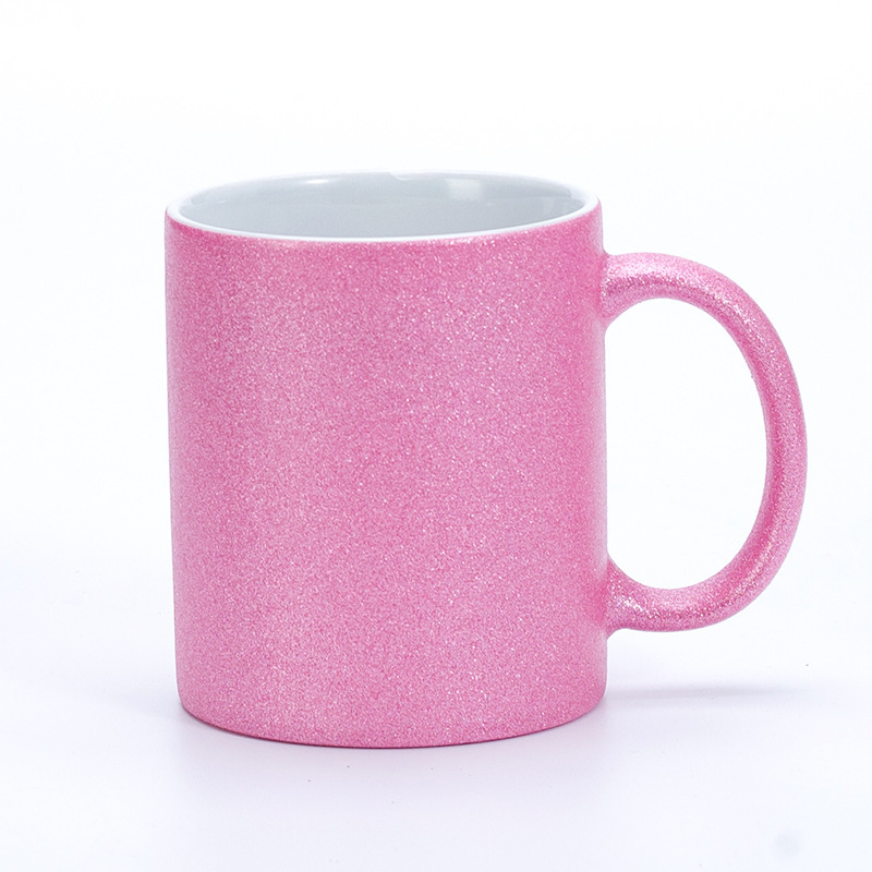 RTS Chinese warehouse 11oz sublimation glitter ceramic mug