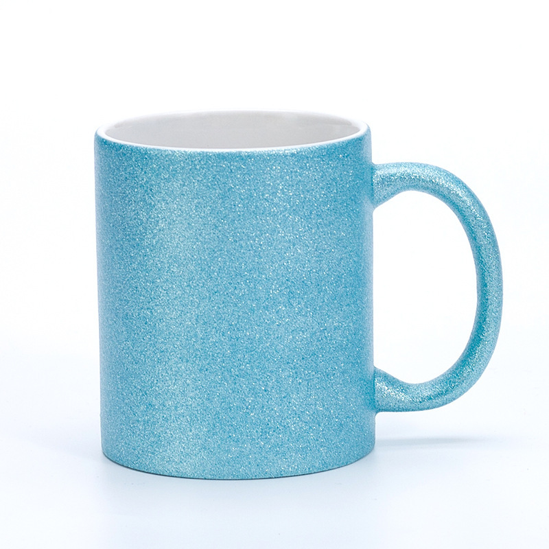 RTS Chinese warehouse 11oz sublimation glitter ceramic mug
