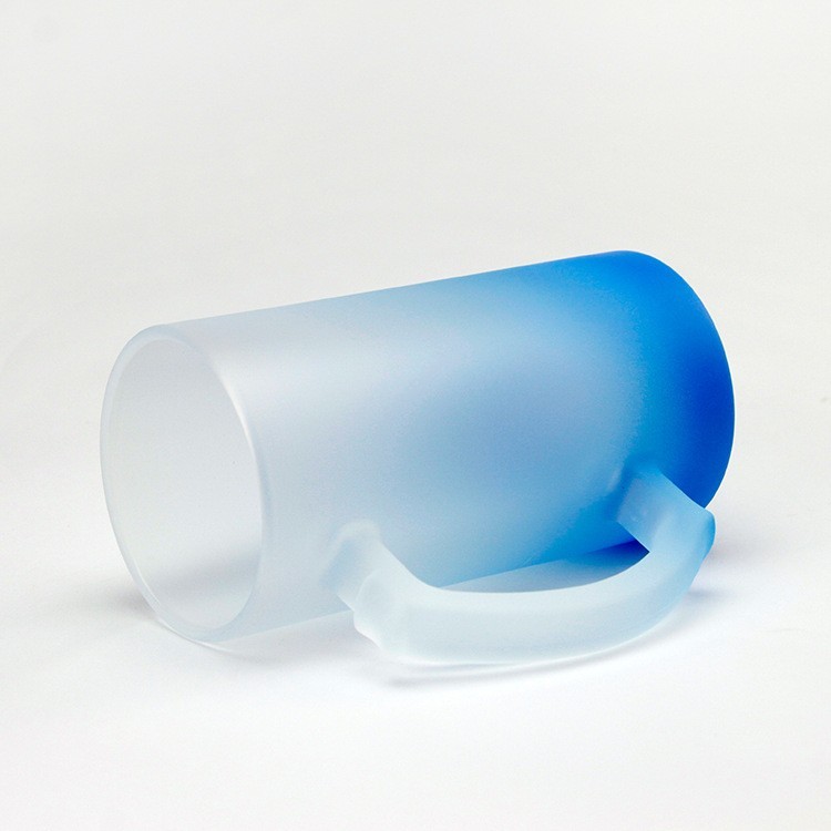 16oz Sublimation Case of 24pack multi color Glass Can With Handle - Chinese Warehouse