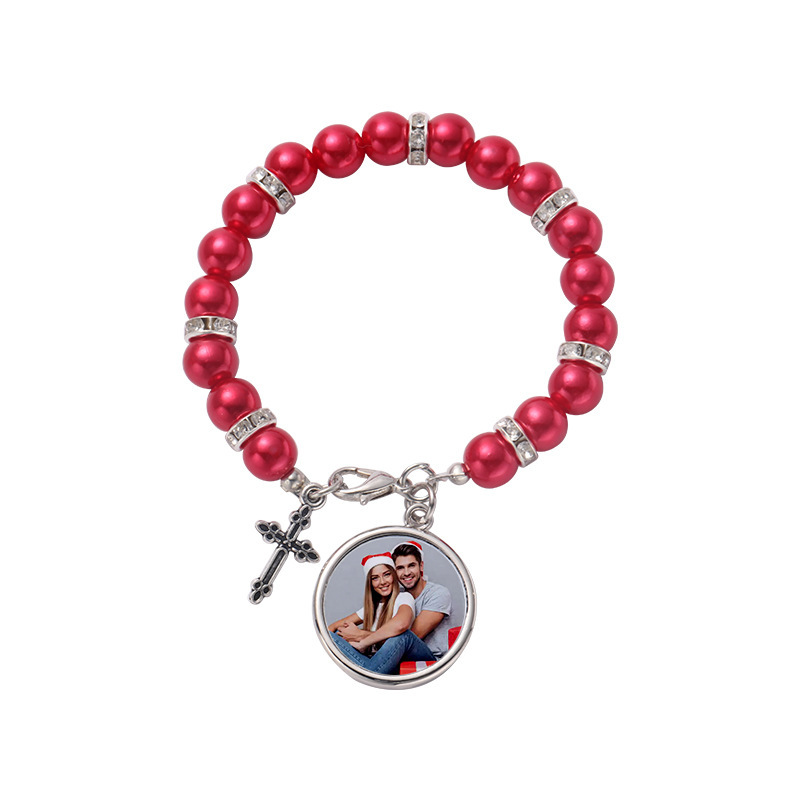 New Style sublimation Heart-Shaped Pearl Bracelet and Colorful Pearl Bracelet - Chinese Warehouse