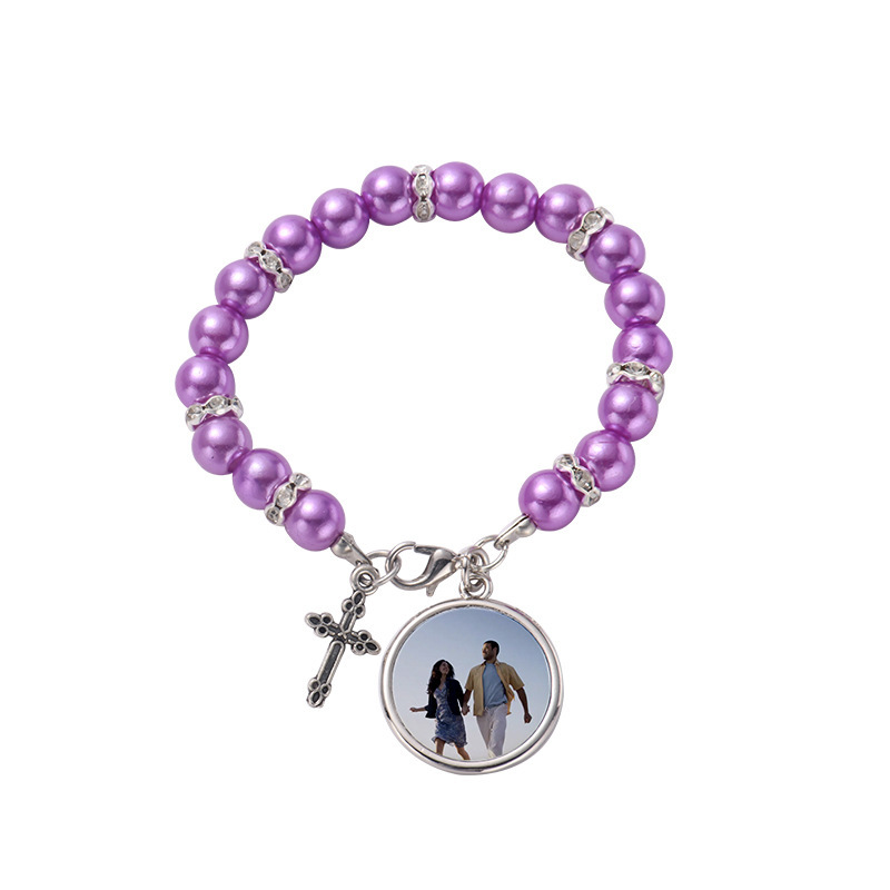 New Style sublimation Heart-Shaped Pearl Bracelet and Colorful Pearl Bracelet - Chinese Warehouse
