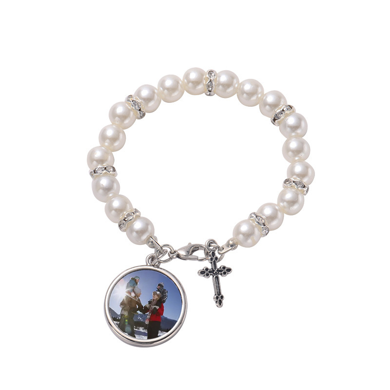 New Style sublimation Heart-Shaped Pearl Bracelet and Colorful Pearl Bracelet - Chinese Warehouse