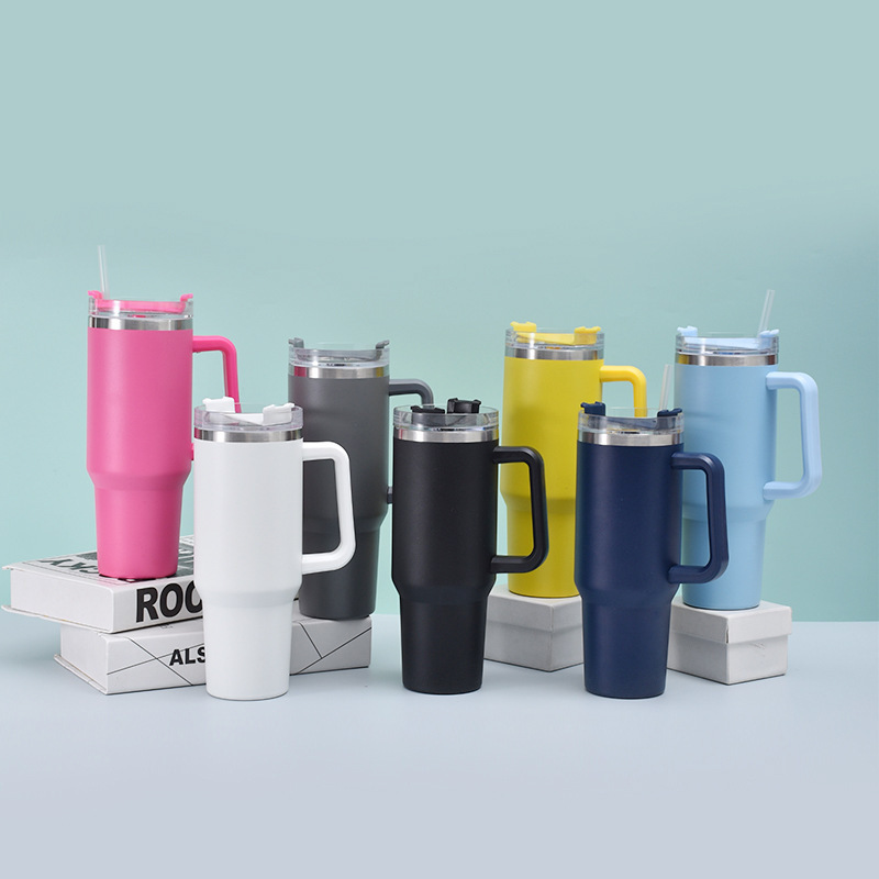 Subliamated1.0 40oz Stainless Steel Coffee Travel Mugs  Mixed colors - Chinese Warehouse