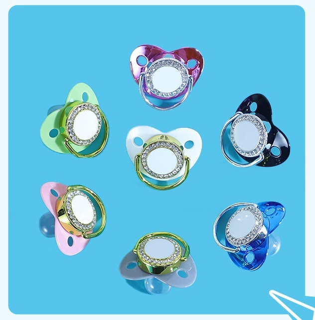 RTS CHINA  case of 50pcs  sublimation baby pacifier