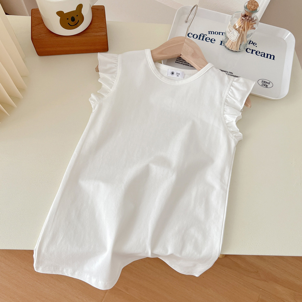 DTF Kids  Flower  Fleeve Vest long T skirt Mixed  Sizes and Colors - Chinese Warehouse
