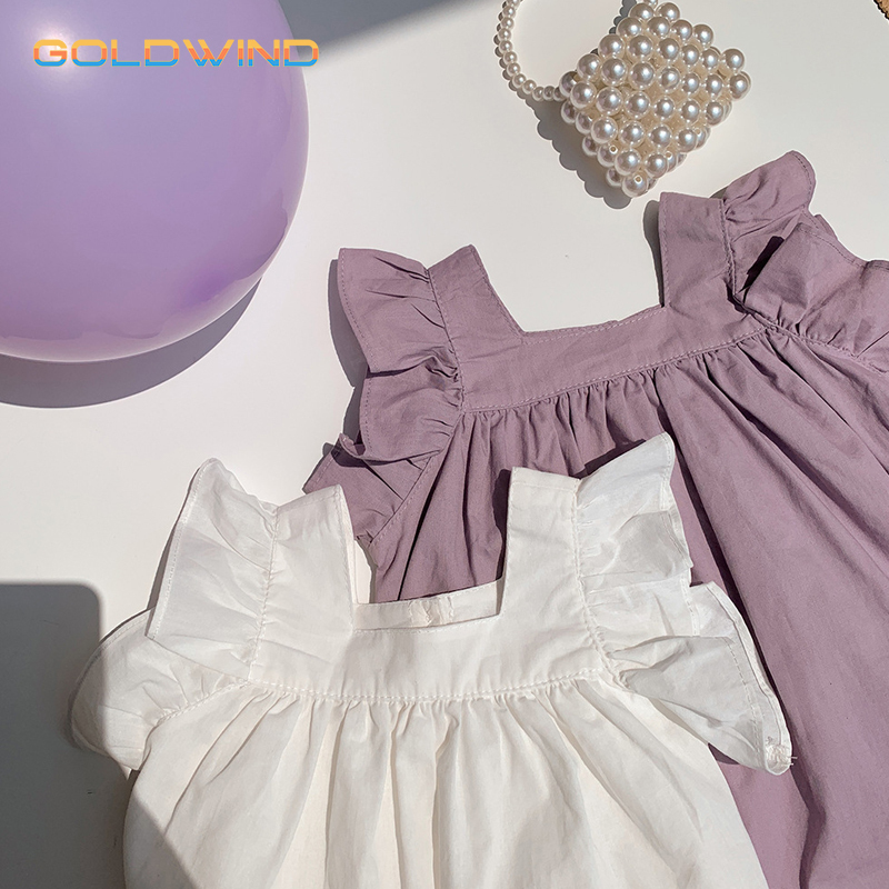 100% Cotton Elegant Princess Dress for Baby Girls Sleeveless Cami Dress for Baby Girls - Chinese Warehouse