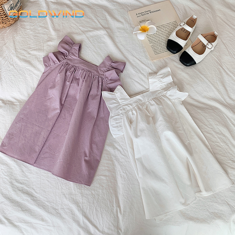 100% Cotton Elegant Princess Dress for Baby Girls Sleeveless Cami Dress for Baby Girls - Chinese Warehouse