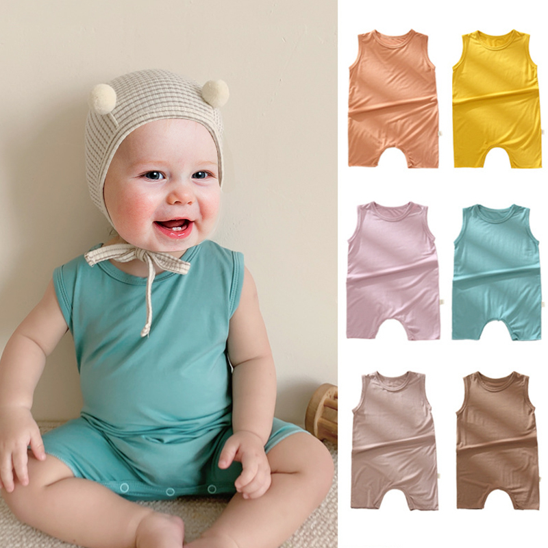 Unisex Babies' Snap-Up Rompers summer- Chinese Warehouse