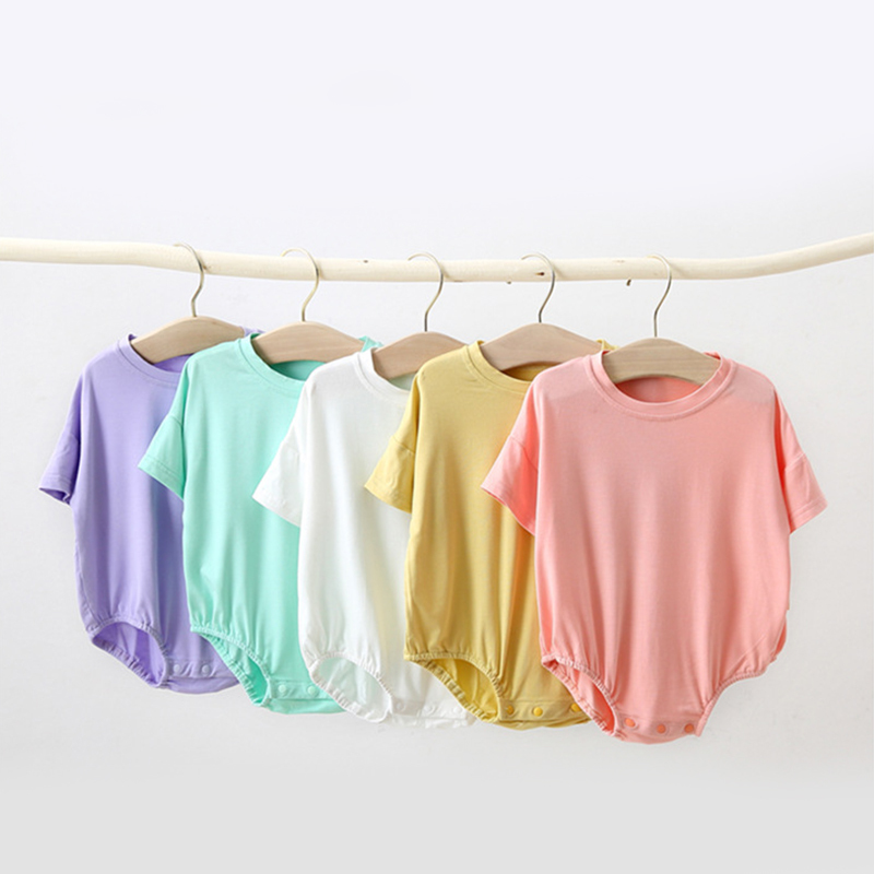 Unisex Babies' Snap-Up Rompers summer- Chinese Warehouse