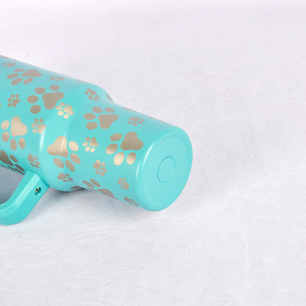 RTS CN -- 40oz Stanley1.0  Cat's Claw Laser Printed Travel Mug Tumbler With Straw&lids