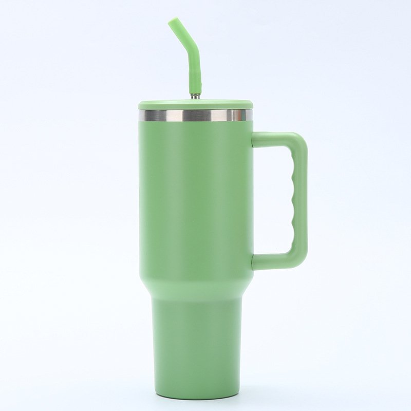 RTS CN -- 40oz Colored Sublimation Stanly3.0 Tumblers with Plastic Straw&Lids