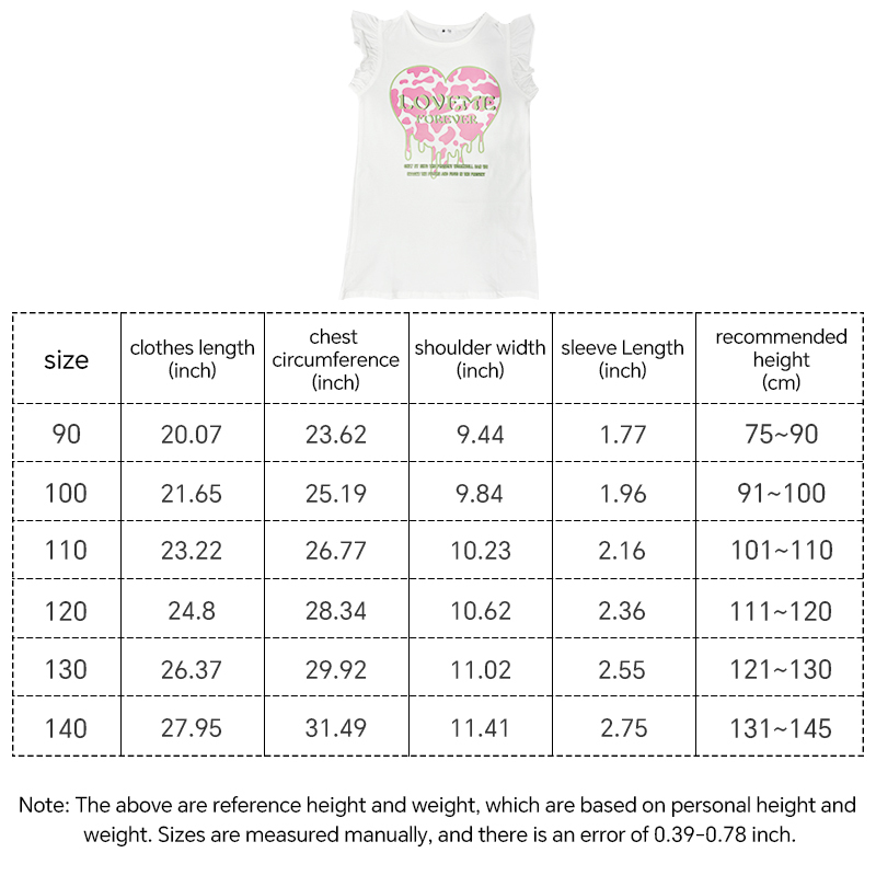 Kids Ruffle Sleeve Vest long Skirt with Mixed Sizes and Colors - Chinese Warehouse