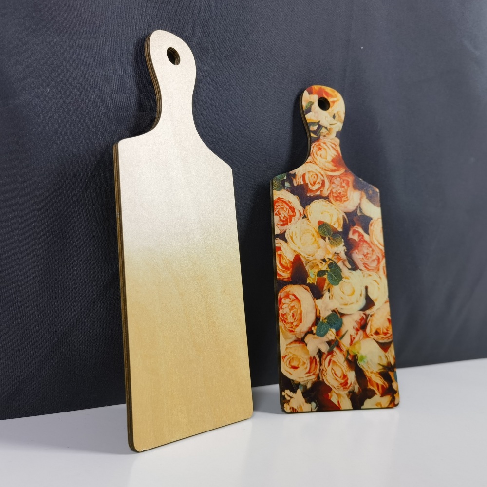 RTS CHINA  case of 50 pack sublimation mini wood chopping board &decoration board