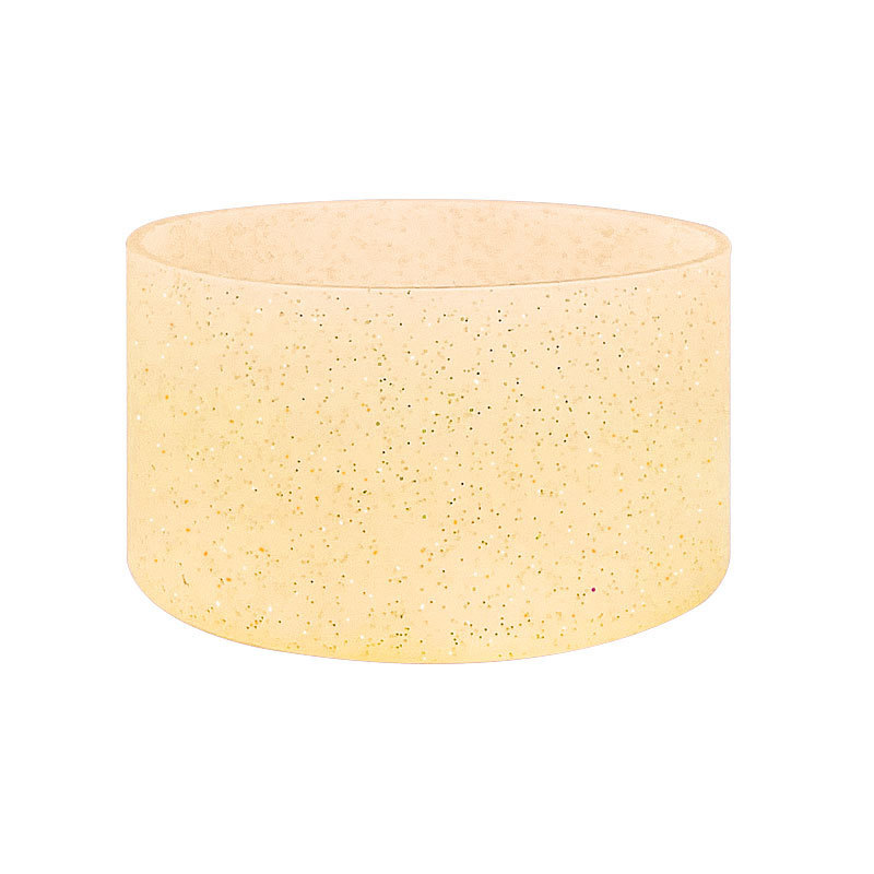 RTS CHINA Creative glitter silicone cup cover translucent sports water bottle cup bottom protective cover Stanley luminous bottom bottle cover