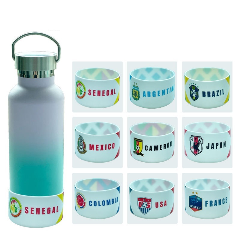 RTS CHINA 12-24oz silicone cup cover  sports water bottle cup bottom protective cover Stanley luminous bottom bottle cover