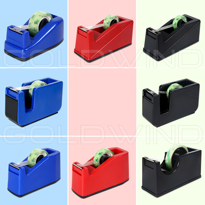 Desktop Tape Dispenser Plastic Transparent Tape Cutter Packing Tape Table with Seat  - Chinese Warehouse