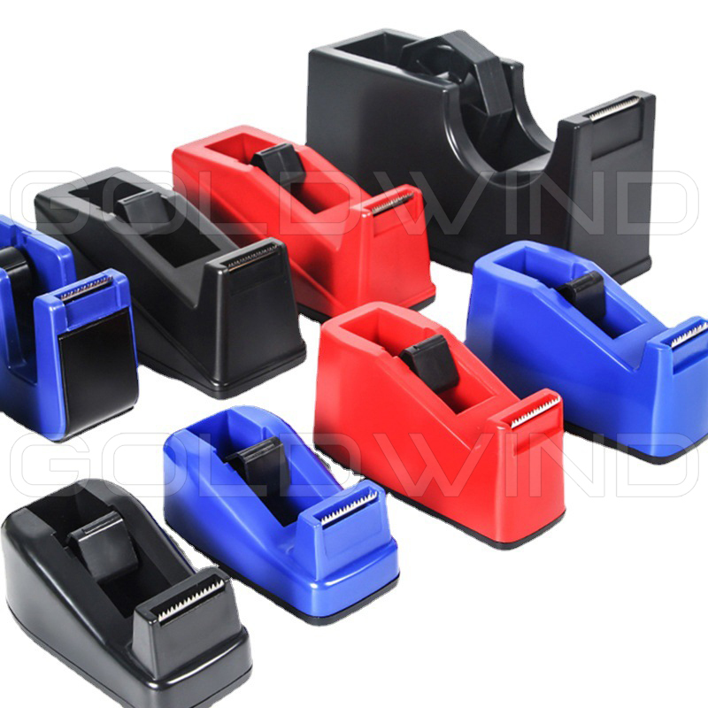 Desktop Tape Dispenser Plastic Transparent Tape Cutter Packing Tape Table with Seat  - Chinese Warehouse