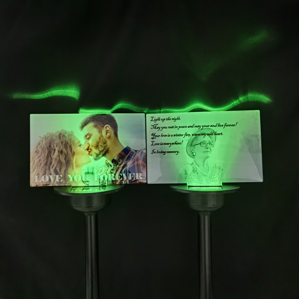 RTS CHINA sublimation solar acrylic lawn lamp &lawn sign