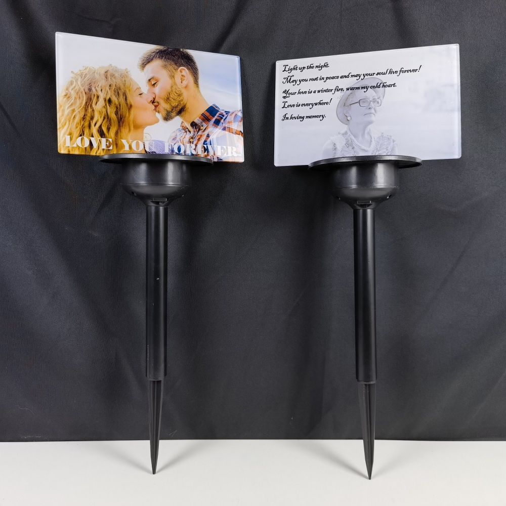 RTS CHINA sublimation solar acrylic lawn lamp &lawn sign