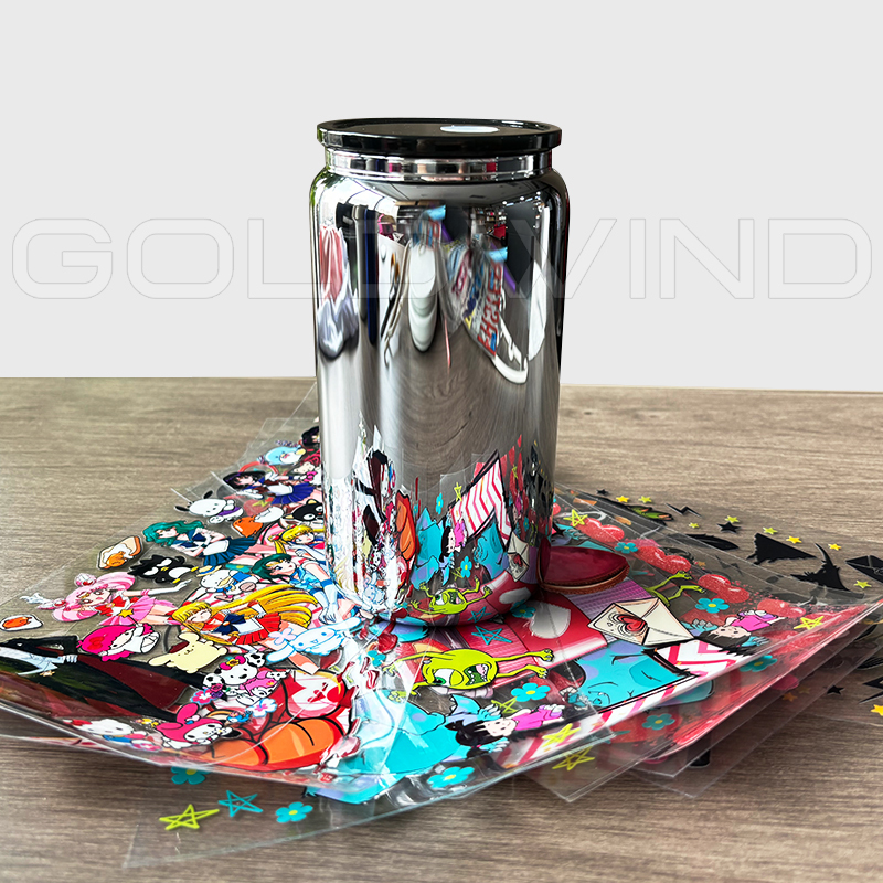 Case of 50pack 16oz Black Mirror Glass Can With Plastic Lid and Plastic Straw - Chinese Warehouse