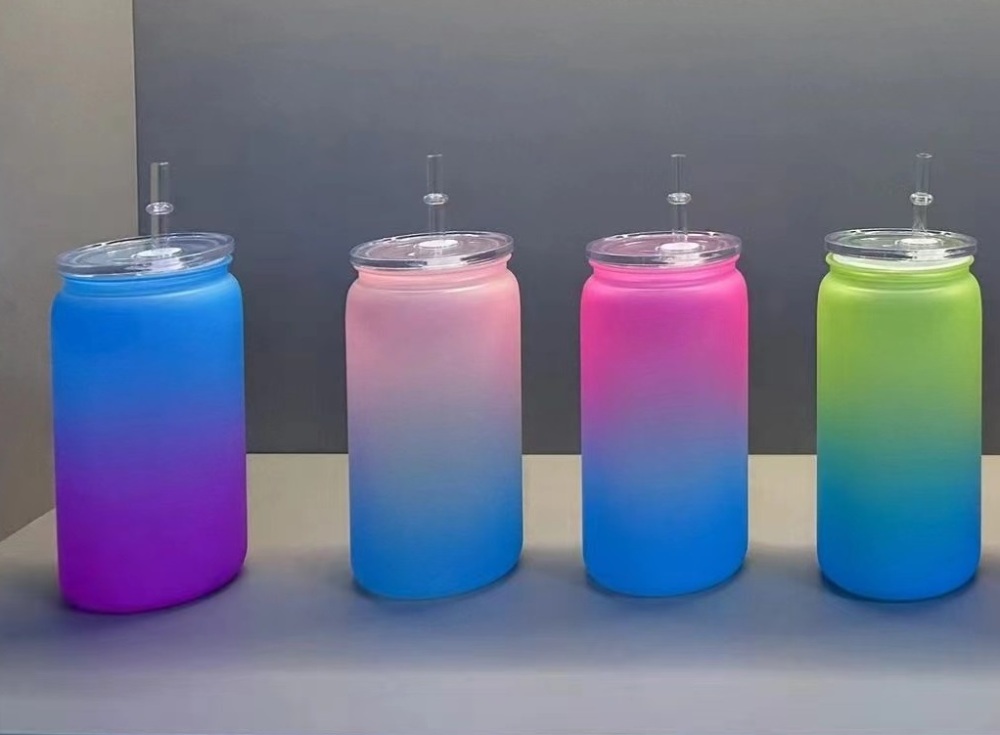 RTS Chinese Warehouse Case of 50pack 16oz Acrylic tumbler with Plastic Color Lid and Plastic Straw
