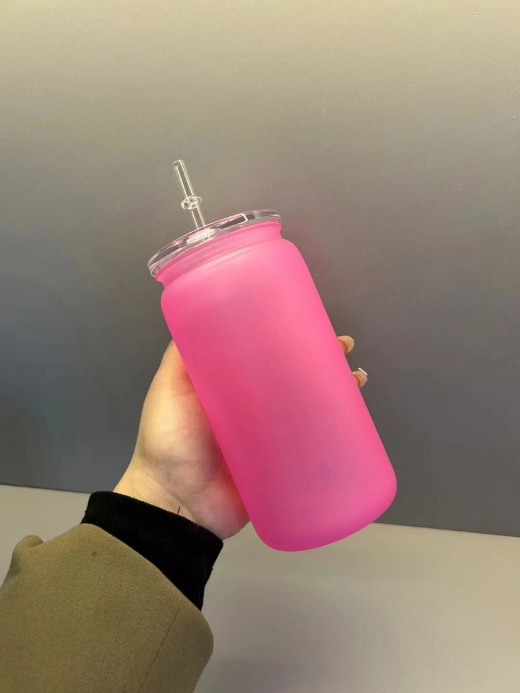 RTS Chinese Warehouse Case of 50pack 16oz Acrylic tumbler with Plastic Color Lid and Plastic Straw