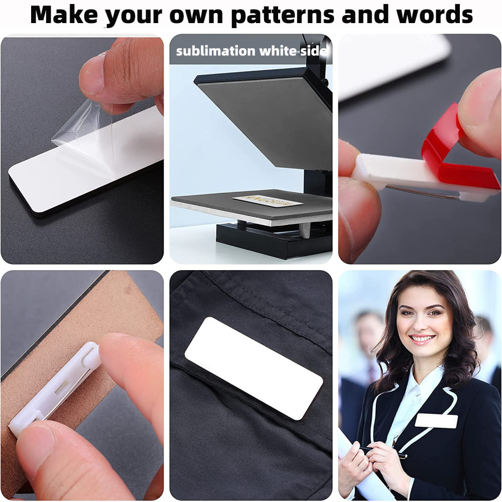 RTS CHINA MDF sublimation name tag &name badge