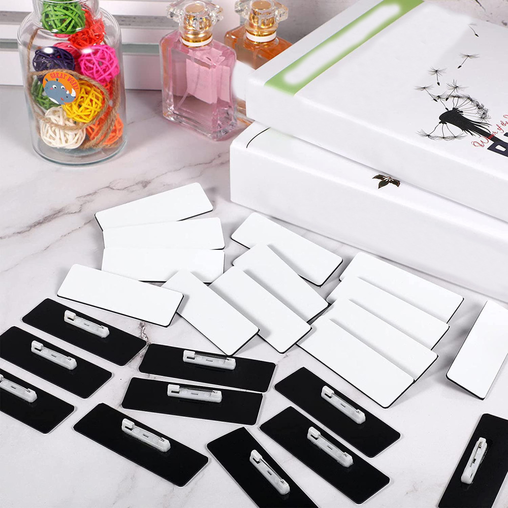 RTS CHINA MDF sublimation name tag &name badge