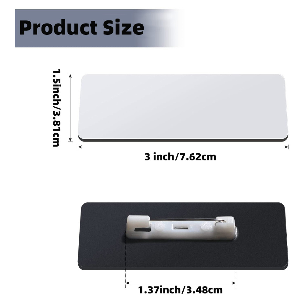 RTS CHINA MDF sublimation name tag &name badge