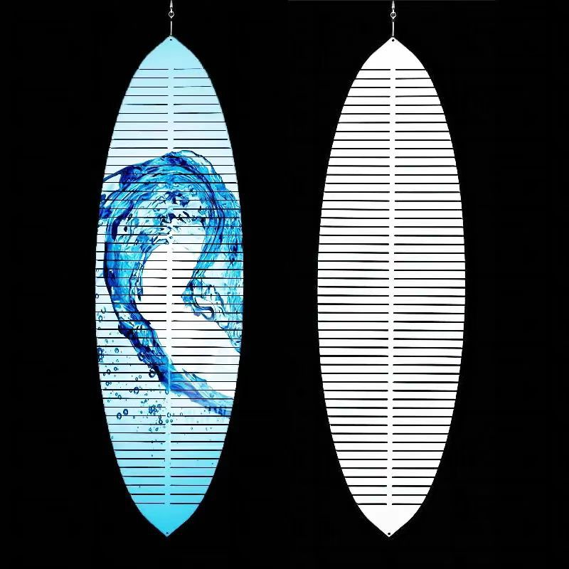 RTS CHINA Double Side Sublimation Case of 20pack Aluminum  Wind Spinner
