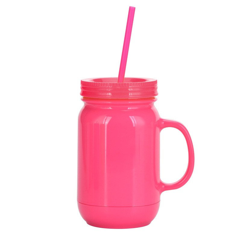 20oz Sublimation Case of 24pack Colored/Clear Snow Globe Mason Jar with Handle&Colored Lids -  Chinese Warehouse
