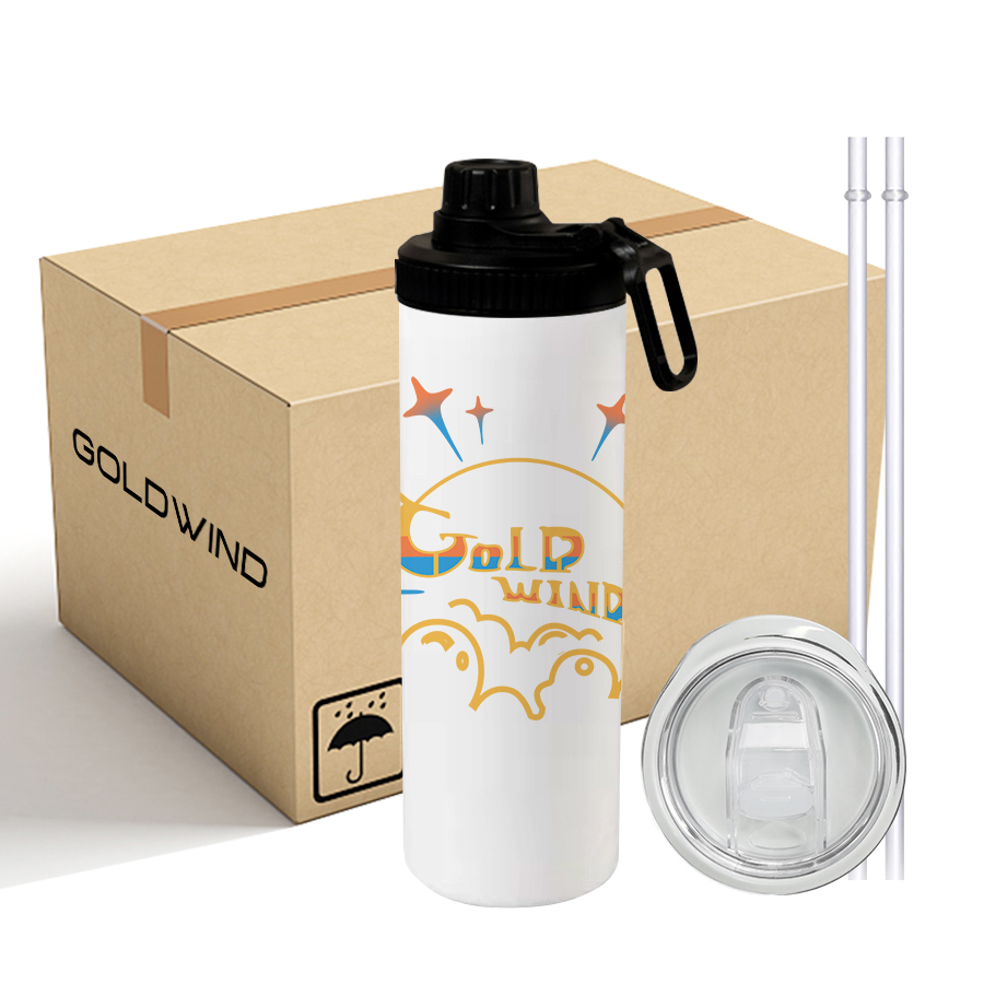 RTS US Warehouse 20oz Stainless Steel Vacuum Insulated Sublimation Blank Straight Skinny Tumbler Coffee Mug With Sport Lid And Straw