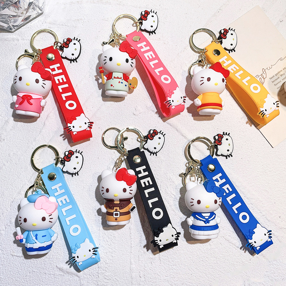 RTS CHINA HK Cute Cartoon PVC Keychain Decoration Keychains