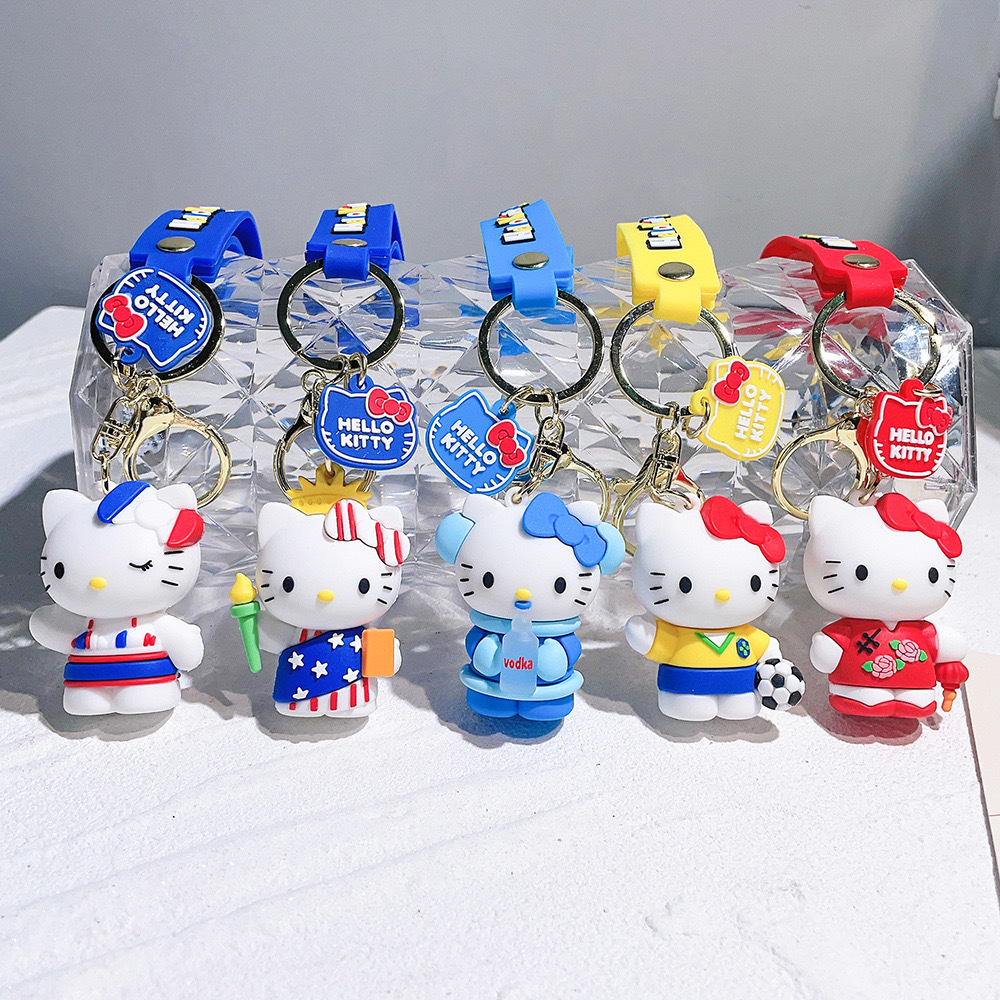 RTS CHINA HK Cute Cartoon PVC Keychain Decoration Keychains