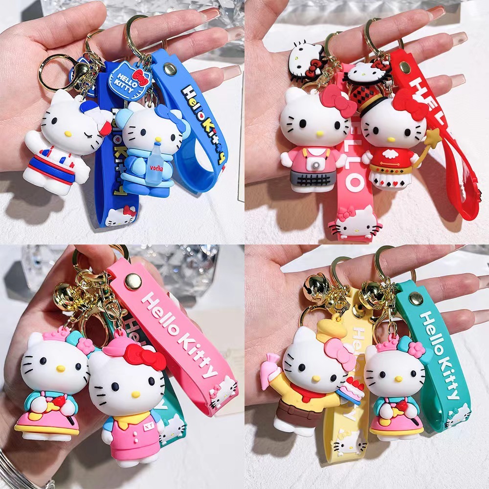 RTS CHINA HK Cute Cartoon PVC Keychain Decoration Keychains