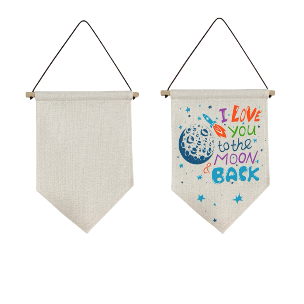 RTS CHINA  — Case of 50pcs 12x8 Inches Sublimation Blank Linen Banner